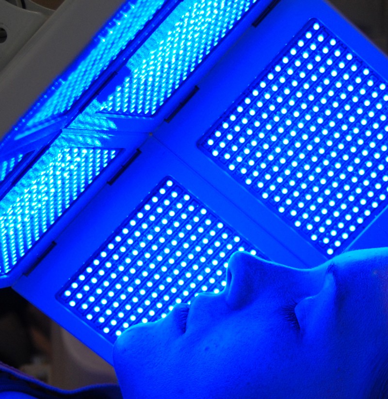 Led Light Therapy Up Close Blue 800